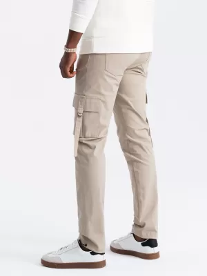 Pantaloni OMBRE OM-PACG-0197 NISIP