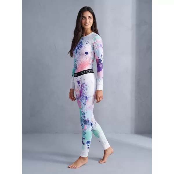  Premium funcțional de pantaloni termi funcționali pentru femei ALTISPORT VOJ/ALW055TER02 PURPLE-VERDE 