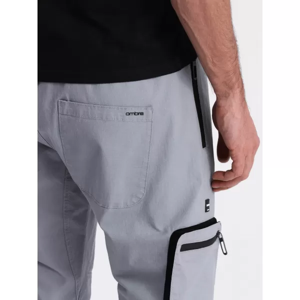  Pantaloni OMBRE OM-PAJO-0135 GRI DESCHIS 