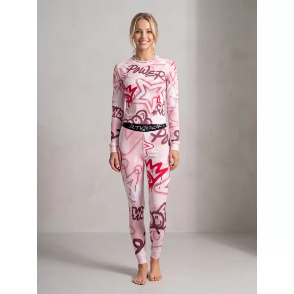  Premium funcțional de pantaloni termi funcționali pentru femei ALTISPORT VOJ/ALW054TER02 ROZ 