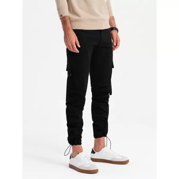  Pantaloni OMBRE OM-PACG-0197 NEGRU 
