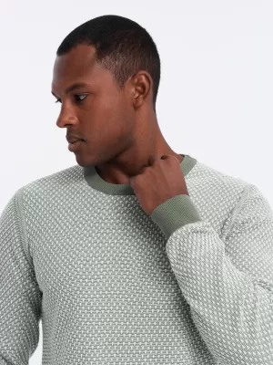 Pulover pentru bărbați OMBRE OM-SWSW-0111 VERDE