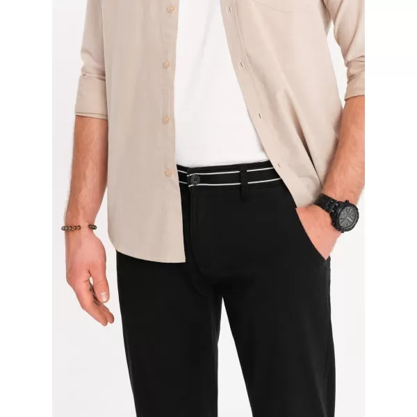  Pantaloni OMBRE OM-PACP-0118 NEGRU 
