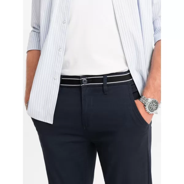  Pantaloni OMBRE OM-PACP-0118 ALBASTRU MARIN 