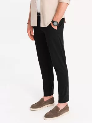Pantaloni OMBRE OM-PACP-0118 NEGRU