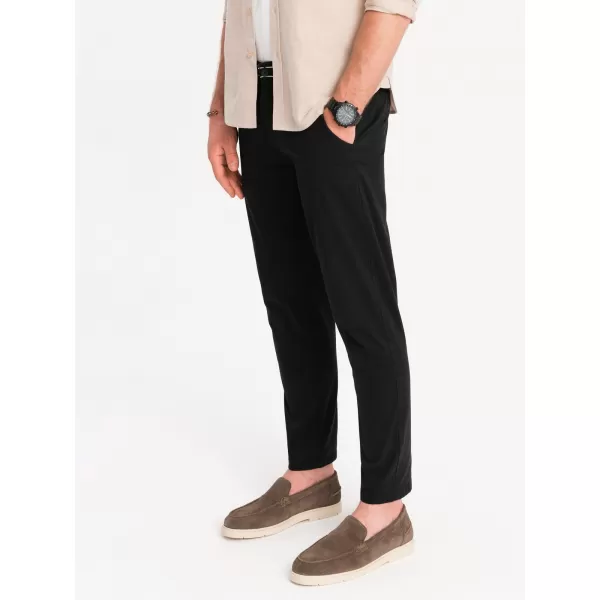 Pantaloni OMBRE OM-PACP-0118 NEGRU 