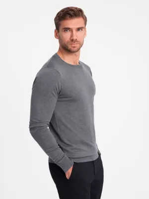 Pulover pentru bărbați OMBRE OM-SWBS-0106 MELANGE GRI