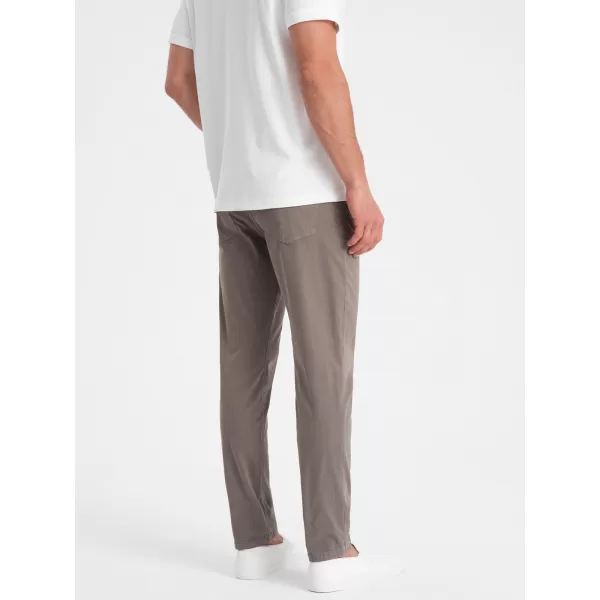  Pantaloni OMBRE OM-PACP-0151 BEJ ÎNTUNECAT 