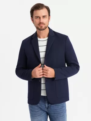 Sacou OMBRE OM-BLZB-0133 ALBASTRU MARIN