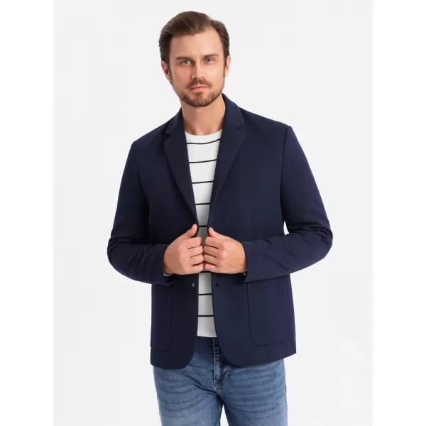  Sacou OMBRE OM-BLZB-0133 ALBASTRU MARIN 