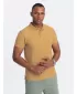 Mens t -thirt cu guler OMBRE OM-POBS-0100 MUŞTAR