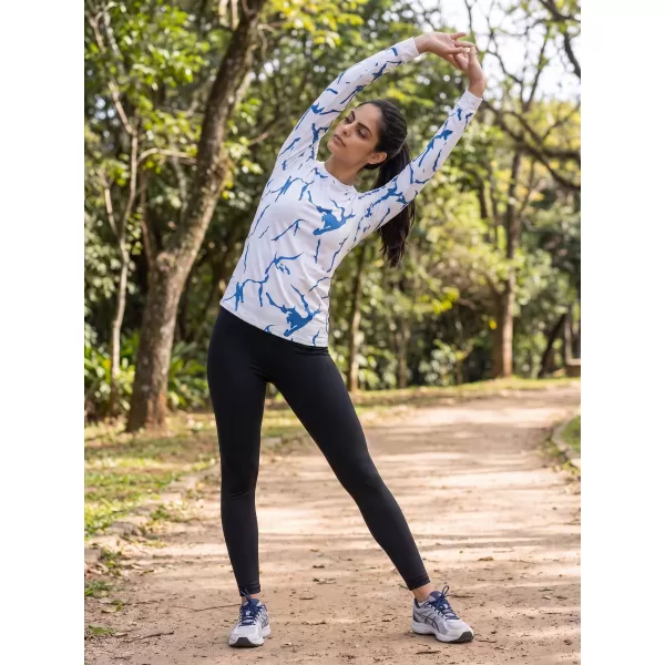  Tricou funcțional pentru femei cu mâneci lungi premium ALTISPORT VOJ/ALW052TER01 ALB 