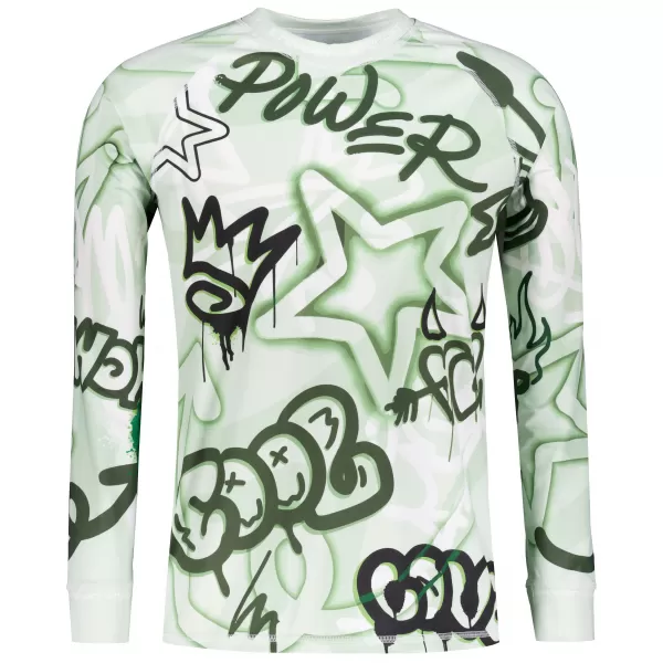  Tricou funcțional pentru bărbați cu mânecă lungă premium ALTISPORT VOJ/ALM054TER01 VERDE 