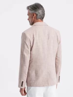 Sacou OMBRE OM-BLZB-0128 BEJ UȘOR