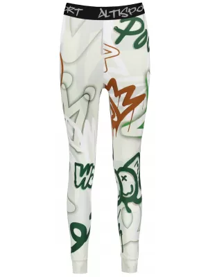 Premium funcțional de pantaloni termi funcționali pentru femei ALTISPORT VOJ/ALW054TER02 VERDE -BROWN