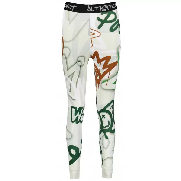  Premium funcțional de pantaloni termi funcționali pentru femei ALTISPORT VOJ/ALW054TER02 VERDE -BROWN 