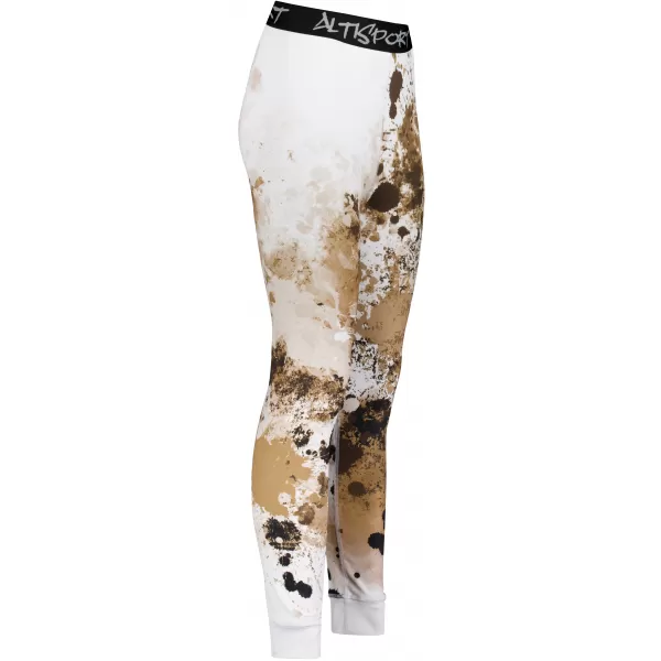  Premium funcțional de pantaloni termi funcționali pentru femei ALTISPORT VOJ/ALW055TER02 ALB -BROWN 