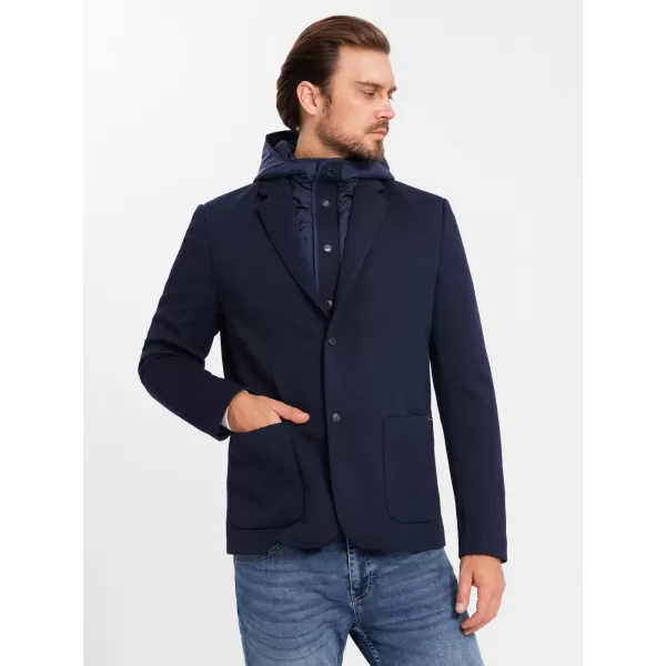  Sacou OMBRE OM-BLZB-0133 ALBASTRU MARIN 
