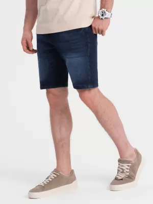 Pantaloni scurţi OMBRE OM-SRDS-0145 ALBASTRU ÎNCHIS