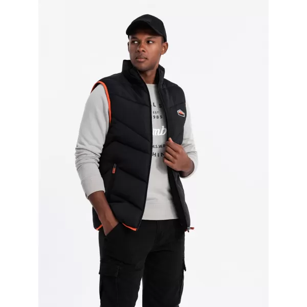  Vestă OMBRE OM-JAVJ-0210 NEGRU 
