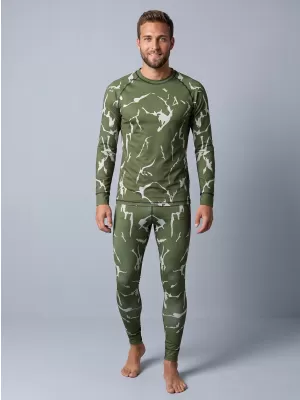 Premium funcțional pentru pantaloni termo funcționali pentru bărbați ALTISPORT VOJ/ALM052TER02 KAKI