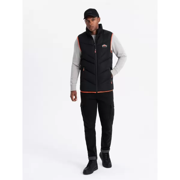  Vestă OMBRE OM-JAVJ-0210 NEGRU 