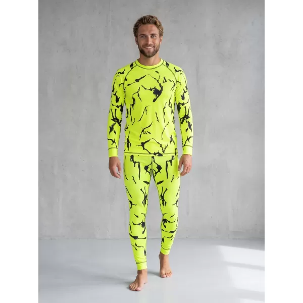  Premium funcțional pentru pantaloni termo funcționali pentru bărbați ALTISPORT VOJ/ALM052TER02 NEON VERDE 