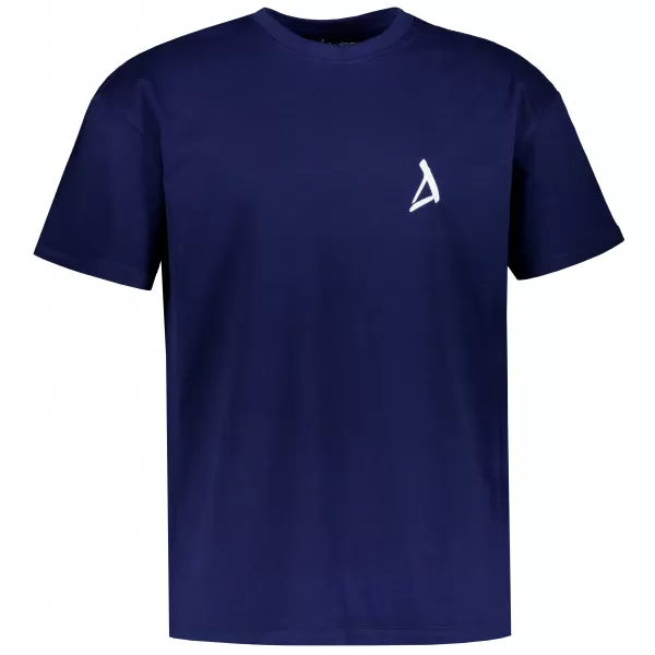  Tricou supradimensionat pentru bărbați ALTISPORT BYB/ALM002BY102 ALBASTRU ÎNCHIS 