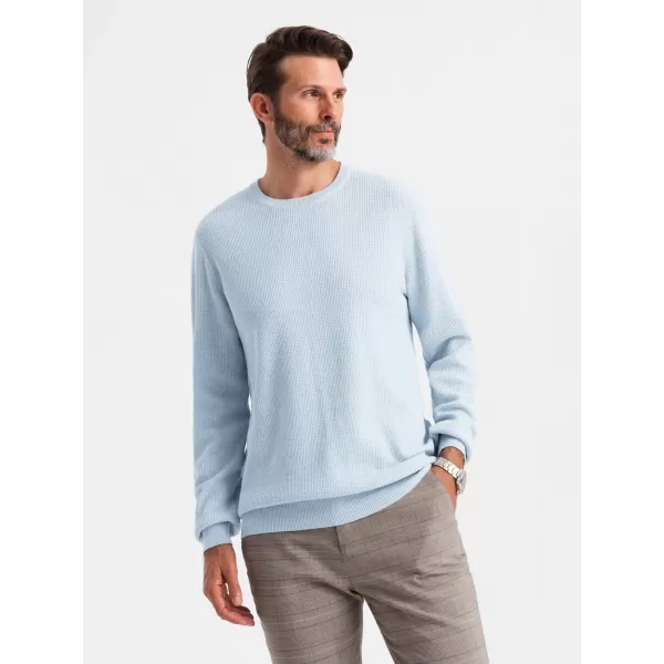  Pulover pentru bărbați OMBRE OM-SWSW-0142 ALBASTRU 
