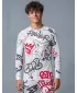 Tricou funcțional pentru bărbați cu mânecă lungă premium ALTISPORT VOJ/ALM054TER01 GRI -RED