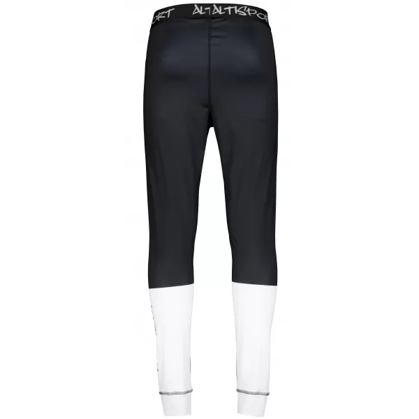  Premium funcțional pentru pantaloni termo funcționali pentru bărbați ALTISPORT VOJ/ALM051TER02 ALB -NEGRU 