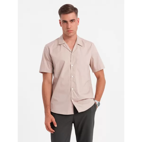  Cămaşă OMBRE OM-SHSS-0168 MARO DESCHIS 