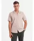 Cămaşă OMBRE OM-SHSS-0168 MARO DESCHIS