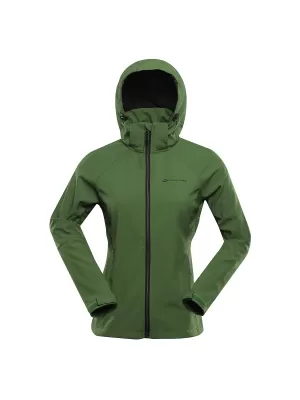 Geacă de softshell pentru femei ALPINE PRO HOORA LJCD590 VERDE