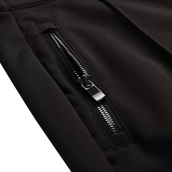  Pantaloni de softshell pentru femei pentru femei ALPINE PRO UFEDA LPAD674 NEGRU 