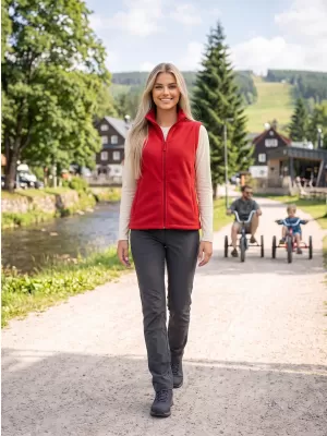 Unisex vestie fleece ALTISPORT NoPrint NP/ALU815 ROŞU
