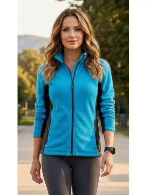 Panouri din fleece pentru femei ALTISPORT NoPrint NP/ALW825 TURCOAZ