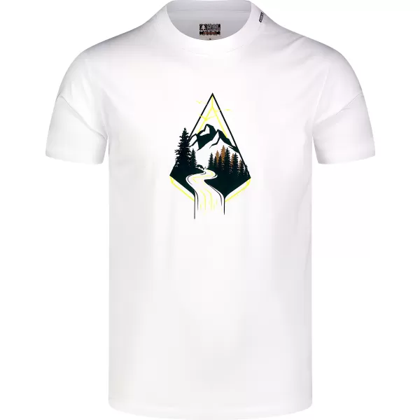  Tricou bărbătesc din bumbac NORDBLANC ARROWHEAD NBFMT8140 ALB 