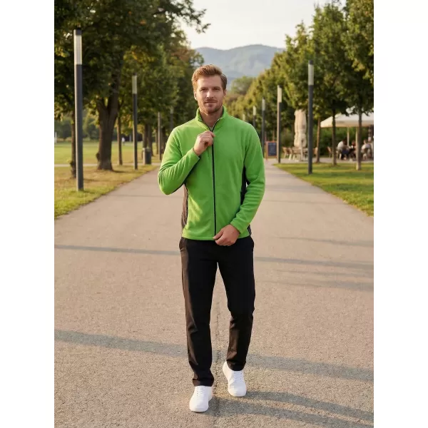  Panouri din fleece pentru bărbați ALTISPORT NoPrint NP/ALM725 APPLE VERDE 