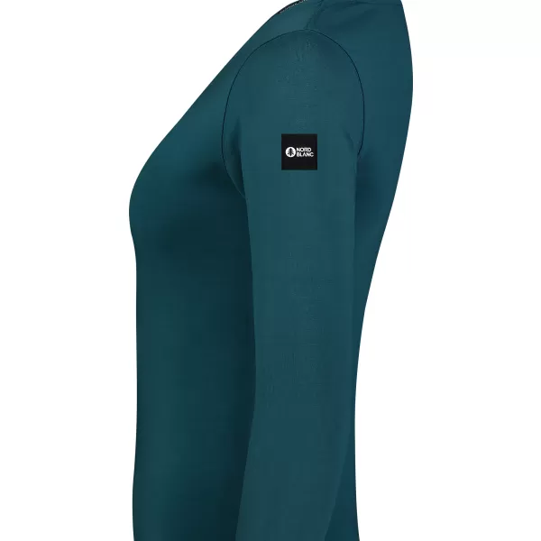  Tricou de dama din bumbac NORDBLANC SWEDEN NBFLT8144 TEAL 