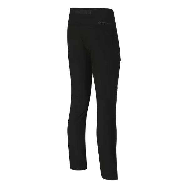  Pantaloni softshell pentru bărbați ALPINE PRO AKAN MPAD708 NEGRU 