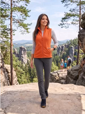 Unisex vestie fleece ALTISPORT NoPrint NP/ALU815 PORTOCALE