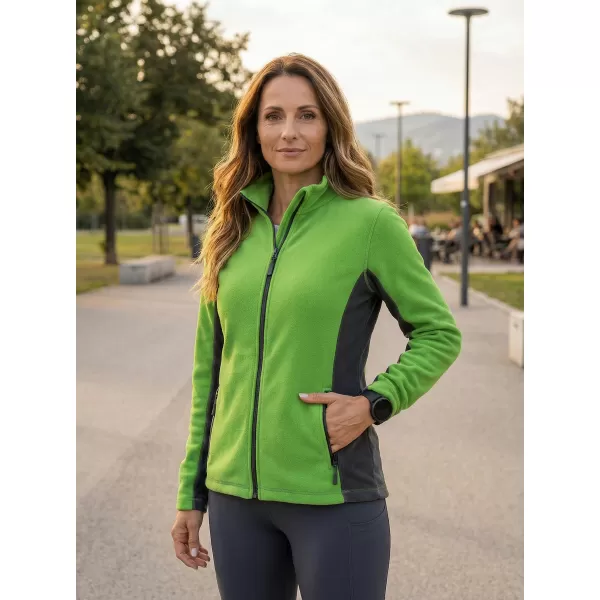  Panouri din fleece pentru femei ALTISPORT NoPrint NP/ALW825 APPLE VERDE 
