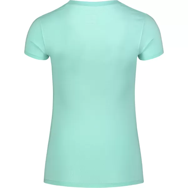  Tricou de dama din bumbac NORDBLANC STICKER NBFLT8146 VERDE DESCHIS 