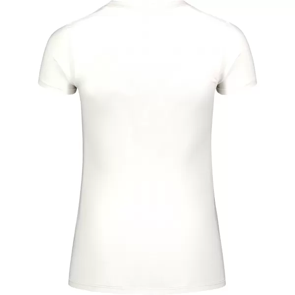  Tricou de dama din bumbac NORDBLANC STICKER NBFLT8146 ALB CREM 