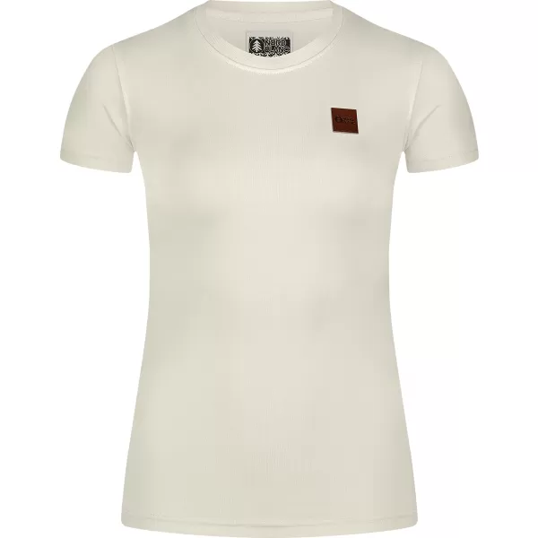  Tricou de dama din bumbac NORDBLANC AGNES NBFLT8147 ALB CREM 