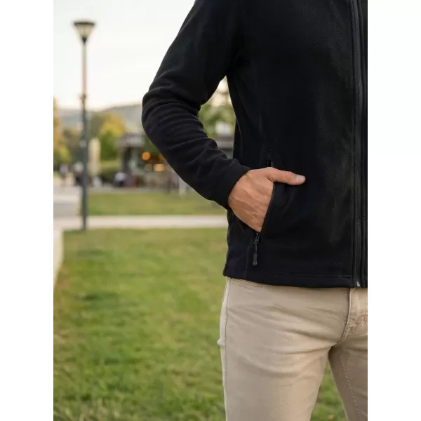  Panouri din fleece pentru bărbați ALTISPORT NoPrint NP/ALM725 NEGRU 