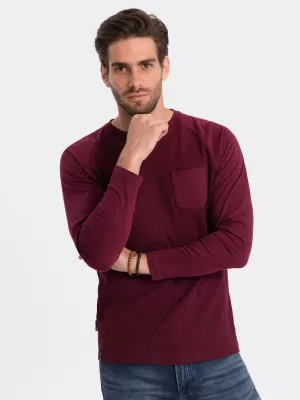Cămaşă OMBRE OM-LSCL-0109 MARO