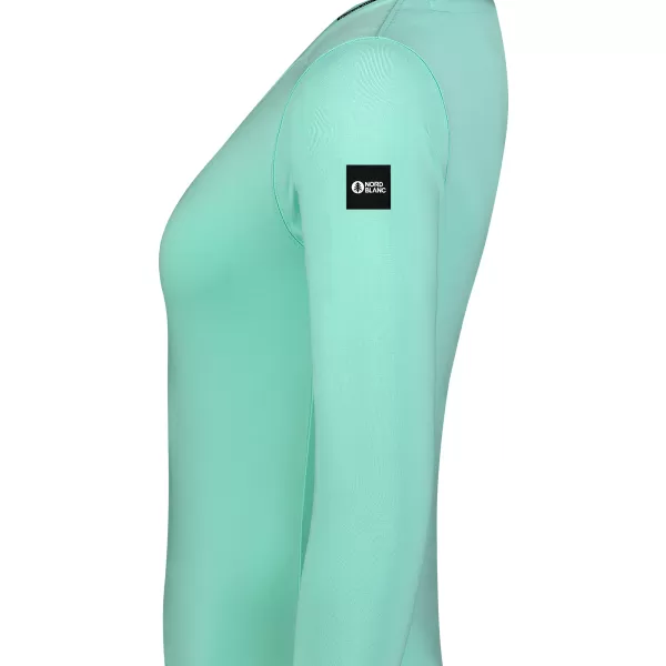  Tricou de dama din bumbac NORDBLANC SWEDEN NBFLT8144 VERDE DESCHIS 
