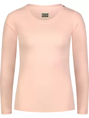 Tricou de dama din bumbac NORDBLANC SWEDEN NBFLT8144 ROZ DESCHIS
